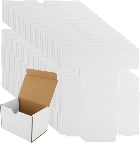 100 PCS Small Boxes for Shipping 4x3x3 Shipping Boxes for Business White Cardboard Boxes Small Mailing Box White Packing Box for Packing, Moving and Storage in Saudi Arabia