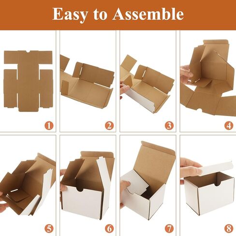 100 PCS Small Boxes for Shipping 4x3x3 Shipping Boxes for Business White Cardboard Boxes Small Mailing Box White Packing Box for Packing, Moving and Storage in Saudi Arabia