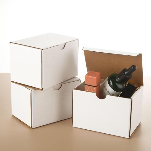 100 PCS Small Boxes for Shipping 4x3x3 Shipping Boxes for Business White Cardboard Boxes Small Mailing Box White Packing Box for Packing, Moving and Storage in Saudi Arabia