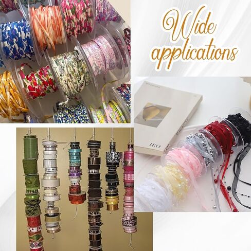 SUNNYCLUE 15Pcs 50 x 10mm Empty Spool Flat Plastic Spools White Wire Flat Embroidery Thread Weaving Organizer String Holder Bobbin for Sewing Stitching Crochet Needle Yarn DIY Supplies Women Adults in Kuwait