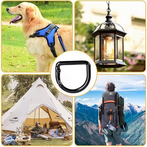 Small Carabiner Clips 16 Pcs Spring D Rings Spring Snap Hook Carabiner Keychain Key Hooks Buckles Clasp for Sewing Dog Collar Purse Shoulder Bag Chain Paracord Lanyard Trigger D-Rings Keyrings in Saudi Arabia