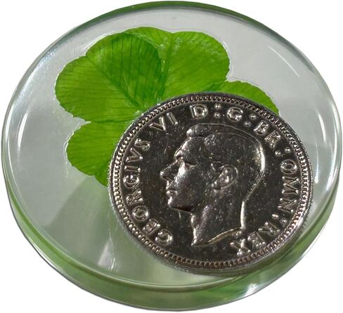 رمز جيب لوكس لوكس لوكس ، المحفوظ ، 1.25 "، بما في ذلك Sixpence Coin (George VI) in Kuwait