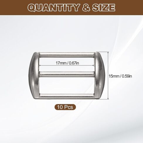 uxcell Metal Baseball Cap Buckle, Adjustable Cap Strap Adjuster Slider Bag Belt Strap in Saudi Arabia