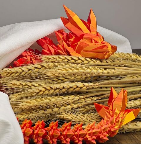 24 Inch Large 3D Printed Dragon, 3D Printed Animals Fidget Toy Articulated Crystal Dragon, Large Dragons Present, Home Office Decor Executive Desk Toys in Saudi Arabia