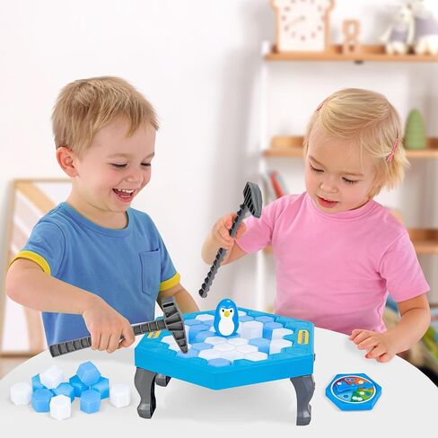 SS Save Penguin On Ice Game, Penguin Trap Break ice Activate Family Party Ice Breaking Kids Puzzle Table Knock Block in Saudi Arabia
