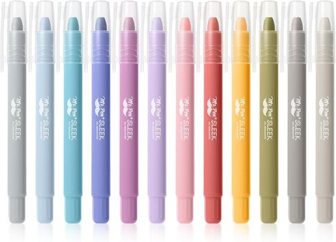 Mr. Pen- Gel Highlighters, 12 Pack, Morandi & Vintage Colors, Bible Highlighters for Bibles That Do Not Bleed in Saudi Arabia
