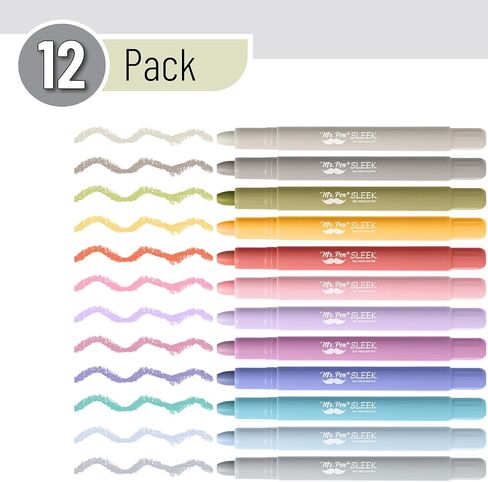 Mr. Pen- Gel Highlighters, 12 Pack, Morandi & Vintage Colors, Bible Highlighters for Bibles That Do Not Bleed in Saudi Arabia
