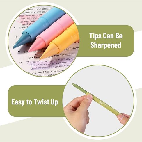 Mr. Pen- Gel Highlighters, 12 Pack, Morandi & Vintage Colors, Bible Highlighters for Bibles That Do Not Bleed in Saudi Arabia