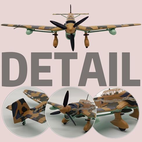 1:72 مقياس الطائرات المصنوعة من الطائرات JU-87 مقاتلة طراز Jet Model Fighter Plane Model Morid in Saudi Arabia