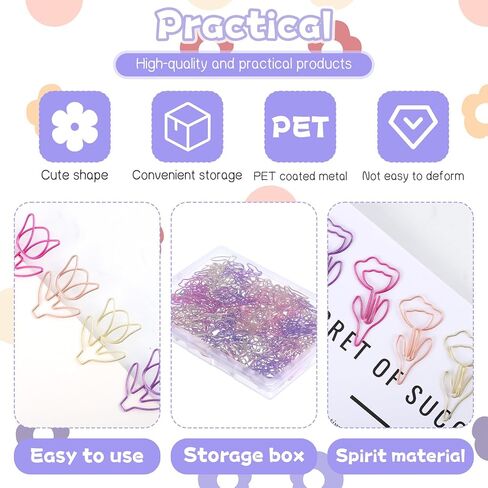 100 PCS مجموعة مقاطع ورقية على شكل زهرة لطيف ، وملابس الورق المعدنية الملونة الملونة على شكل زهرة ، ودخل الورق المزخرف للمدرسة ، والحفلات ، وزينة الزفاف ، وإشارات DIY (زهرة وتوليب) in Kuwait