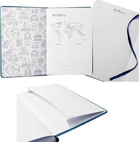 Travel Journal – Itinerary Planner Organizer & Traveling Memory Diary for Women and Men, Travel Log Book for 6 Trips with Packing Lists, Notes & Reflections, A5 Size (Undated) in Saudi Arabia