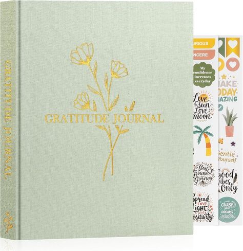 Lanpn Daily Gratitude Journal for Woman Men, The 5 Minute Gratitude Diary with Prompts, Linen Mindfulness Affirmation Positivity Planner, 156 Page Better Every Day Reflection Guided Notebook in Saudi Arabia