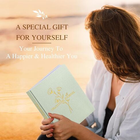 Lanpn Daily Gratitude Journal for Woman Men, The 5 Minute Gratitude Diary with Prompts, Linen Mindfulness Affirmation Positivity Planner, 156 Page Better Every Day Reflection Guided Notebook in Saudi Arabia