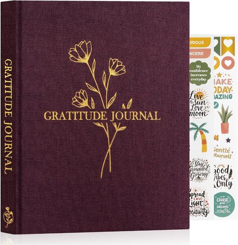 Lanpn Daily Gratitude Journal for Woman Men, The 5 Minute Gratitude Diary with Prompts, Linen Mindfulness Affirmation Positivity Planner, 156 Page Better Every Day Reflection Guided Notebook in Saudi Arabia