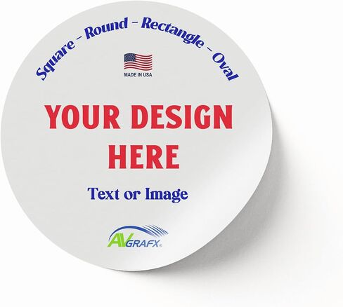Custom Stickers Personalized Business Labels Vinyl Waterproof Dishwasher Safe, Made USA, Your Text, Image, Business Logo Customized. Get Your Personalized Labels in Saudi Arabia