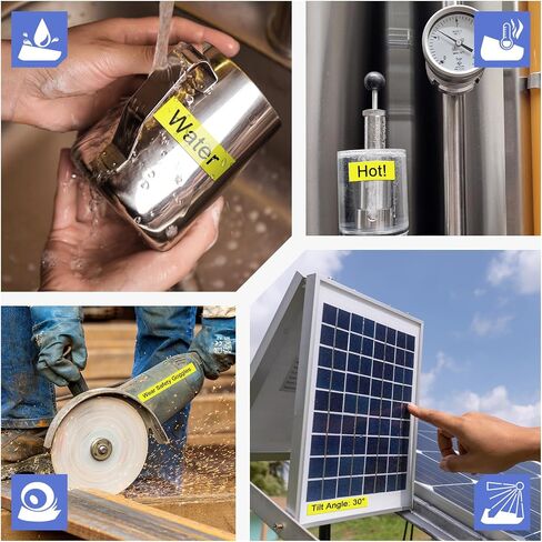حزمة Greencycle 1 متوافقة مع Tze-S651 Aze S651 أسود إضافي أسود على شريط صفراء مصفوفة 1 بوصة × 26.2 قدمًا 24 مم × 8 م مع صانع الملصقات PTOUCH PT-P750W in Kuwait