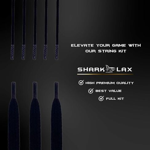 Shark Lax - مجموعة خيوط شبه ناعمة - بيضاء - مجموعة سهلة التركيب - استخدم خيوط شبه ناعمة للحصول على أفضل أداء in Saudi Arabia