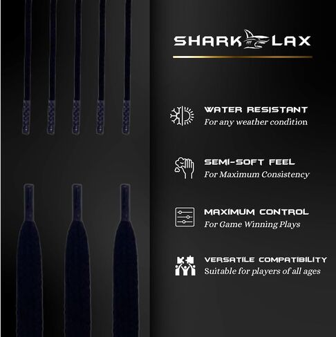 Shark Lax - مجموعة خيوط شبه ناعمة - بيضاء - مجموعة سهلة التركيب - استخدم خيوط شبه ناعمة للحصول على أفضل أداء in Saudi Arabia
