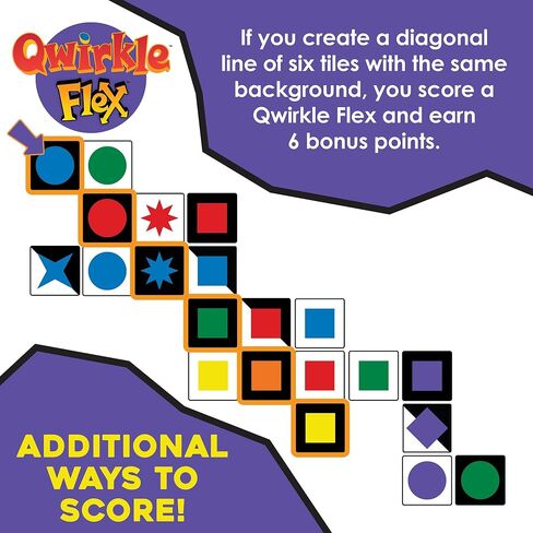 Qwirkle Flex – Advanced Strategy Edition of The Classic Tile Game with Endless Replayability, Ages 8+, 2-4 Players in Saudi Arabia