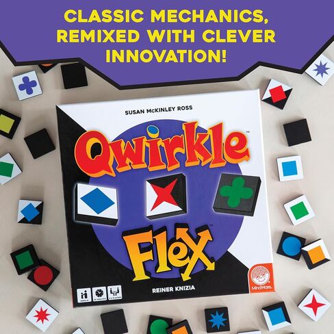 Qwirkle Flex – Advanced Strategy Edition of The Classic Tile Game with Endless Replayability, Ages 8+, 2-4 Players in Saudi Arabia