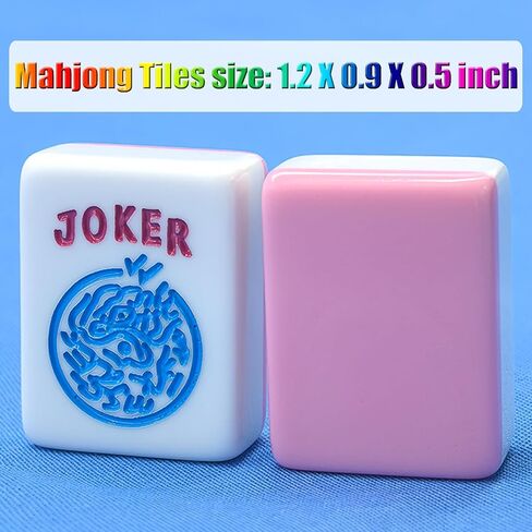 American 1.2-inch Mahjong Set 166 Tiles American Mahjong Game Pink Mah-Jongg Tiles in Saudi Arabia