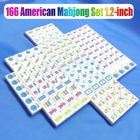 American 1.2-inch Mahjong Set 166 Tiles American Mahjong Game Pink Mah-Jongg Tiles in Saudi Arabia