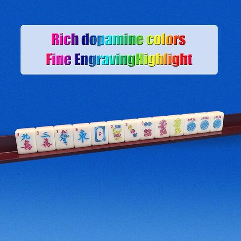 American 1.2-inch Mahjong Set 166 Tiles American Mahjong Game Pink Mah-Jongg Tiles in Saudi Arabia