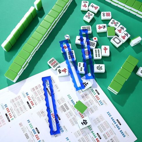 Amyhill 4 Pack Mahjong Line Line Finder Acrylic Bright Scalloped Mahjong Rules Helper ، Beginner Mah-Jongg Reverer ، Mah Jong Accessories Gift for اللاعبين نساء (ملونة) in Saudi Arabia