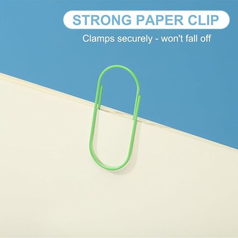 PATIKIL 100pcs 2inch Paper Clip, 50mm Large Paper Clip Cute Huge Metal Clips Rust-Proof Strong Durable Bulk Big for Office, Gold in Saudi Arabia