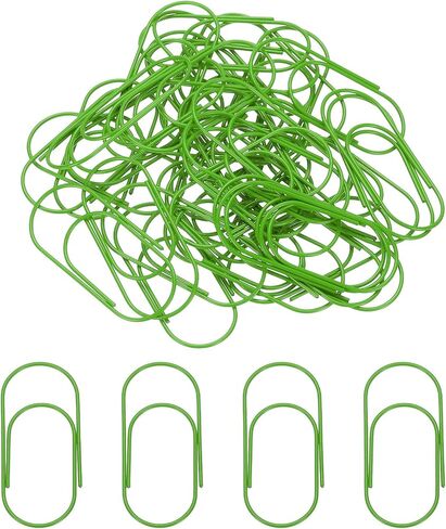 PATIKIL 100pcs 2inch Paper Clip, 50mm Large Paper Clip Cute Huge Metal Clips Rust-Proof Strong Durable Bulk Big for Office, Gold in Saudi Arabia