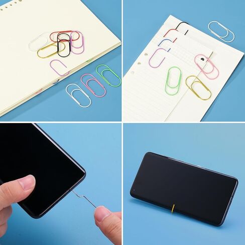 PATIKIL 100pcs 2inch Paper Clip, 50mm Large Paper Clip Cute Huge Metal Clips Rust-Proof Strong Durable Bulk Big for Office, Gold in Saudi Arabia