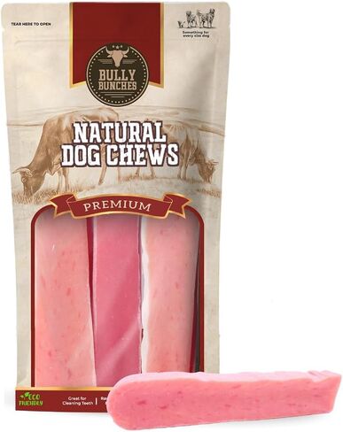 Bully Bunches Premium Fruit-Slavory Himalayan Yak Chew for Dogs-100G ، All-Natural ، الطويل الأمد ، حليب Yak الأصيل ، مضغ الأسنان الصحي ، البروتين العالي (المتوسط ​​المتنوع-4pk ، متنوع) in Kuwait