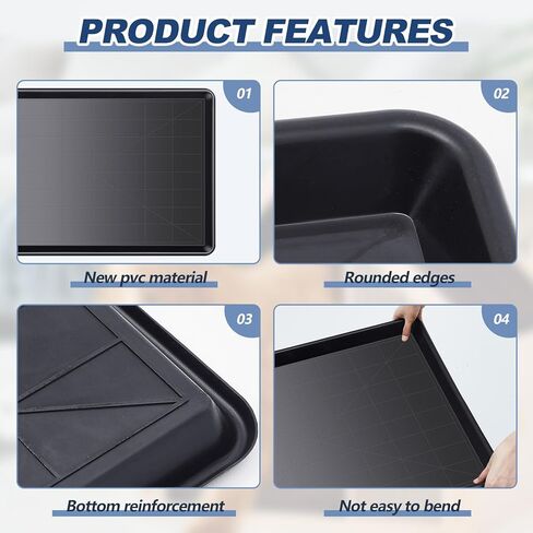 Mifoci 6 Pcs Replacement Tray for Dog, 35 × 23.6 Inch Large Dog Crate Tray Dog Kennel Tray Plastic Dog Crate Tray Pan Crate Bottom Liner Trays in Saudi Arabia