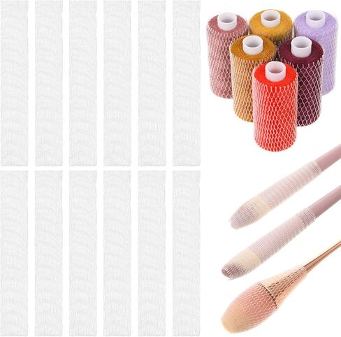 100Pcs Mesh Yarn Sleeve Thread Net Spool Saver Cover Holder Huggers Sleeve for Embroidery Serger Thread Sewing Quilting Spools (6x1cm) in Saudi Arabia