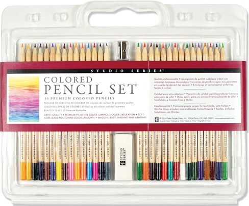 PETER PAUPER PRESS Studio Series Colored Pencil Set (Set of 30) in Saudi Arabia