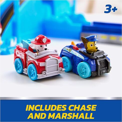 PAW Patrol Pup Squad Track Set, Looping Track Playset & Vehicle Launcher with Chase & Marshall Toy Cars, Kids Toys for Boys & Girls Ages 3 and Up in Saudi Arabia