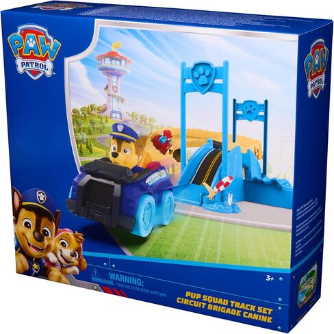 PAW Patrol Pup Squad Track Set, Looping Track Playset & Vehicle Launcher with Chase & Marshall Toy Cars, Kids Toys for Boys & Girls Ages 3 and Up in Saudi Arabia
