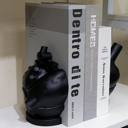 mildahjoy Brain Bookends, 6.5Inch Tall Brain Decorative Resin Book Shelf Organizers Book Holders Shelf Dividers Book Ends for Home or Office Shelves Brain Sculpture Bookend Set in Saudi Arabia