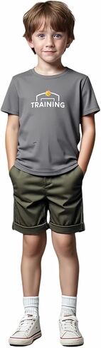 TAGIHOO 5 Pack Youth Mesh Athletic Dry-Fit Short Sleeve Workout Moisture Wicking Active T-Shirt for Boys & Girls in Kuwait