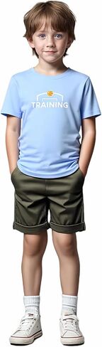 TAGIHOO 5 Pack Youth Mesh Athletic Dry-Fit Short Sleeve Workout Moisture Wicking Active T-Shirt for Boys & Girls in Kuwait