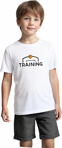 TAGIHOO 5 Pack Youth Mesh Athletic Dry-Fit Short Sleeve Workout Moisture Wicking Active T-Shirt for Boys & Girls in Kuwait