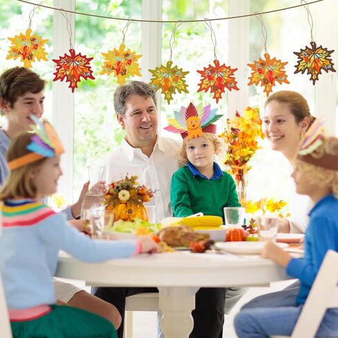 Jarthenaamcs 24 مجموعات Fall Suncatcher Trissue Paper Craft Kits DIY Autumn Maple Leaves Craft مجموعة مع ملصقات القنب الورقية لعيد الشكر ديكورات حفلة العطلة in Saudi Arabia