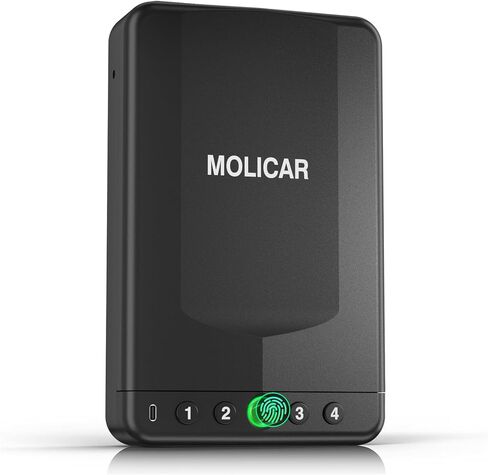 Gun Safe for Handgun Small Biometric Pistol Safe Fingerprint Quick Access Portable Gun Lock Box for Cars Travel Nightstand Bedside in Saudi Arabia