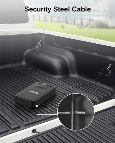 Gun Safe for Handgun Small Biometric Pistol Safe Fingerprint Quick Access Portable Gun Lock Box for Cars Travel Nightstand Bedside in Saudi Arabia