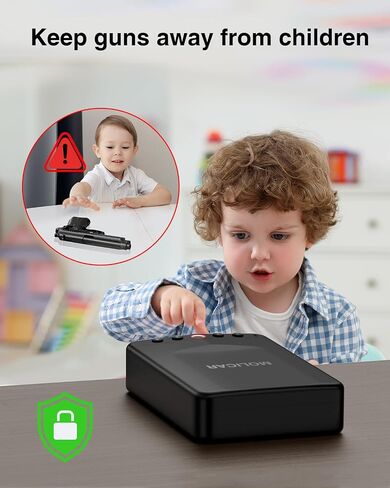 Gun Safe for Handgun Small Biometric Pistol Safe Fingerprint Quick Access Portable Gun Lock Box for Cars Travel Nightstand Bedside in Saudi Arabia
