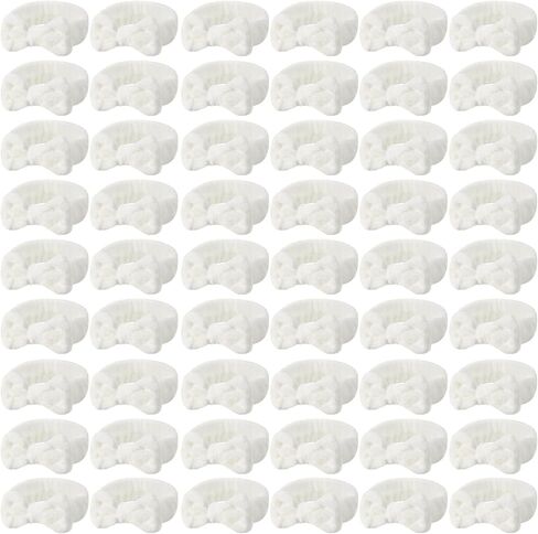52 Pieces Spa Headband for Washing Face Bulk, Soft Coral Fleece Makeup Headband Bow Headband Fluffy Facial Skin Care Cosmetic Shower Headband 13 Colors Slumber Party Supplies for Girls Women in Kuwait