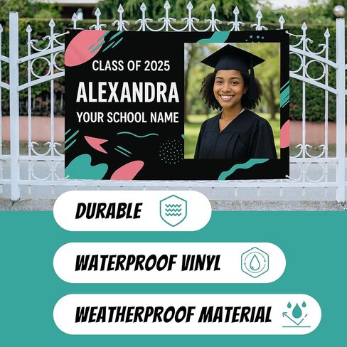 Custom Vinyl Banner with 150+ Sizes – Personalized Outdoor or Indoor Sign – Any Color & Design – Made in USA – Party, Business, Event Use in Saudi Arabia