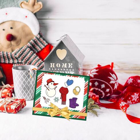 Globleland Gingerbread Man Clear Stamps Christmas Tree Tree شفاف سيليكون ختم عيد الميلاد هدية ختم شفاف لصنع بطاقة دفتر الكلام 4.3 × 6.3 بوصة in Saudi Arabia