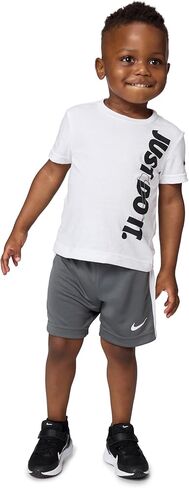 Nike T-Shirt/Shorts Set University Red/Grey Little Boy's 2-Piece Just Do It Sz 7 in Saudi Arabia
