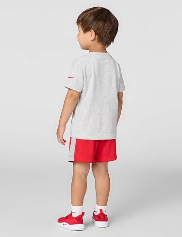 Nike T-Shirt/Shorts Set University Red/Grey Little Boy's 2-Piece Just Do It Sz 7 in Saudi Arabia
